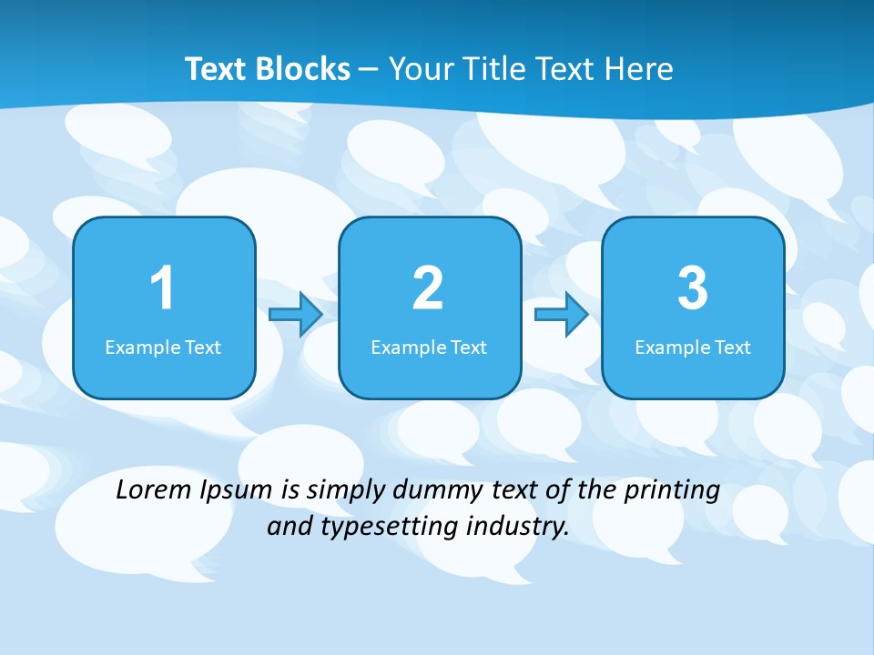 Bubble Speech Web PowerPoint Template