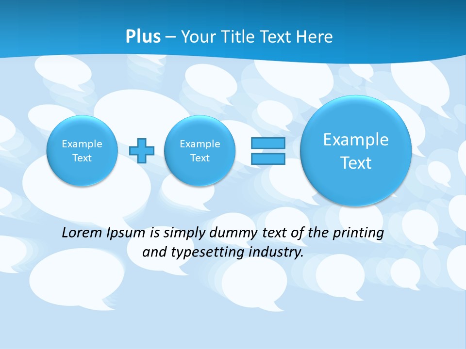 Bubble Speech Web PowerPoint Template