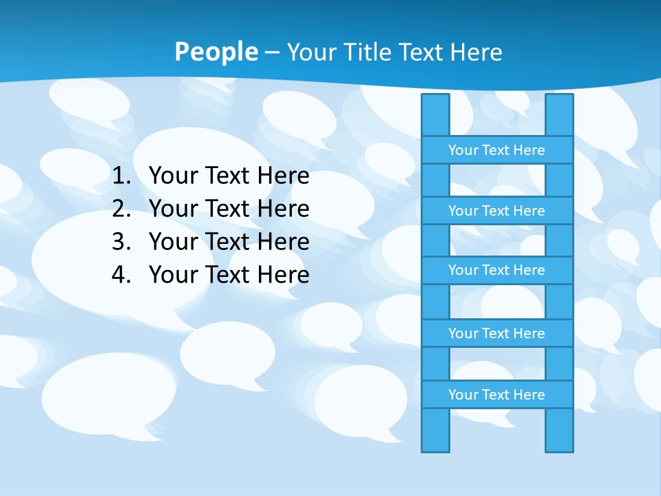 Bubble Speech Web PowerPoint Template