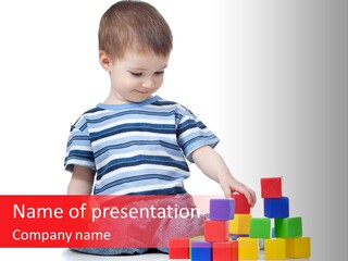 Small Boy White PowerPoint Template