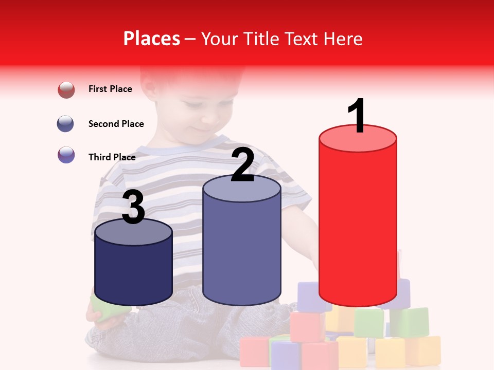 Small Boy White PowerPoint Template