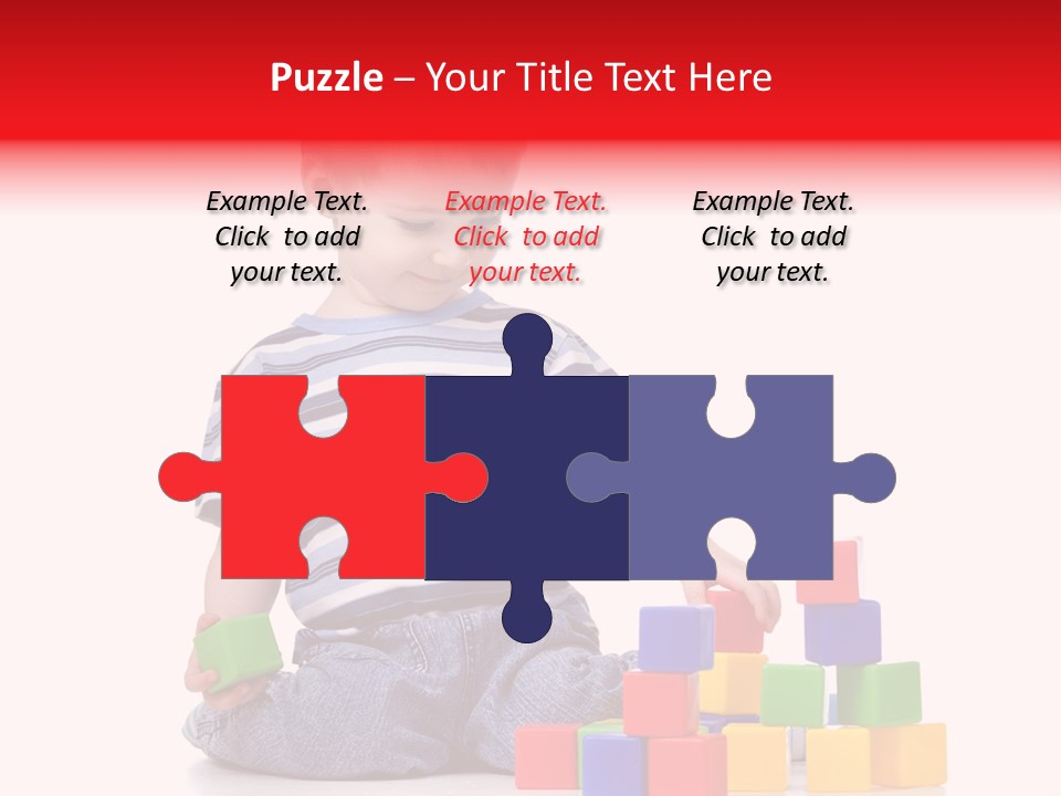 Small Boy White PowerPoint Template