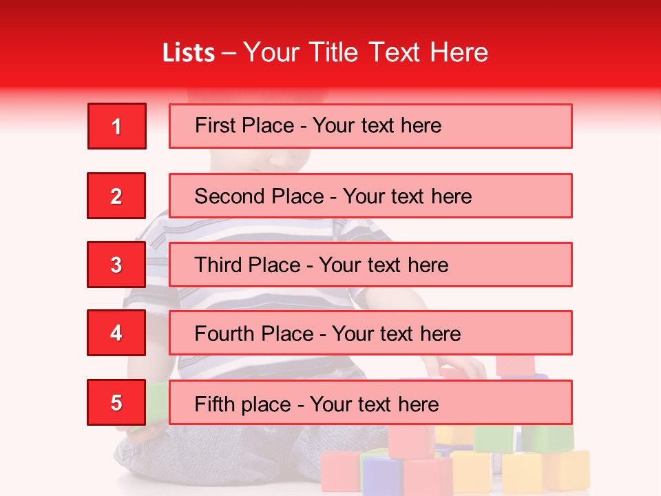 Small Boy White PowerPoint Template