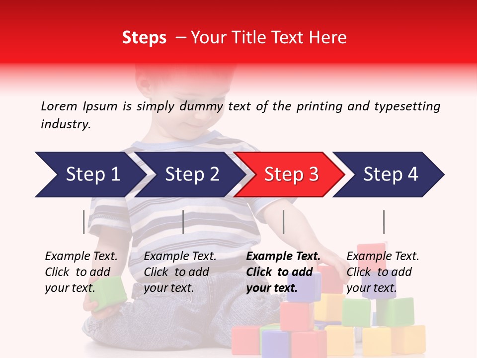 Small Boy White PowerPoint Template