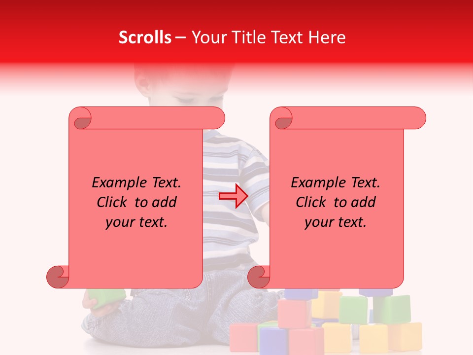 Small Boy White PowerPoint Template