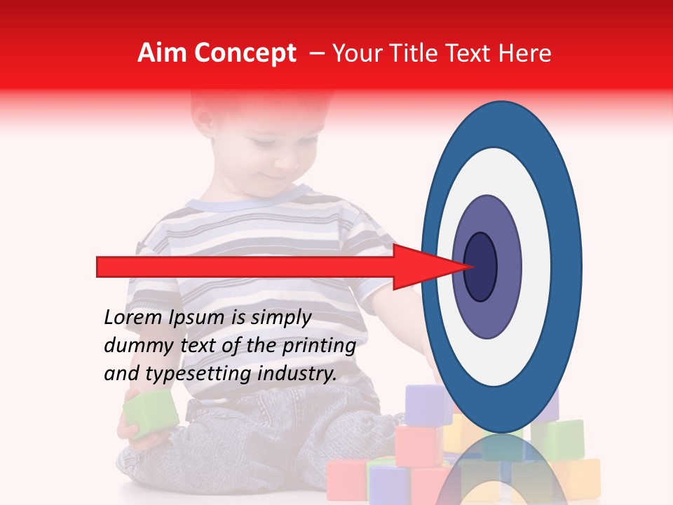 Small Boy White PowerPoint Template