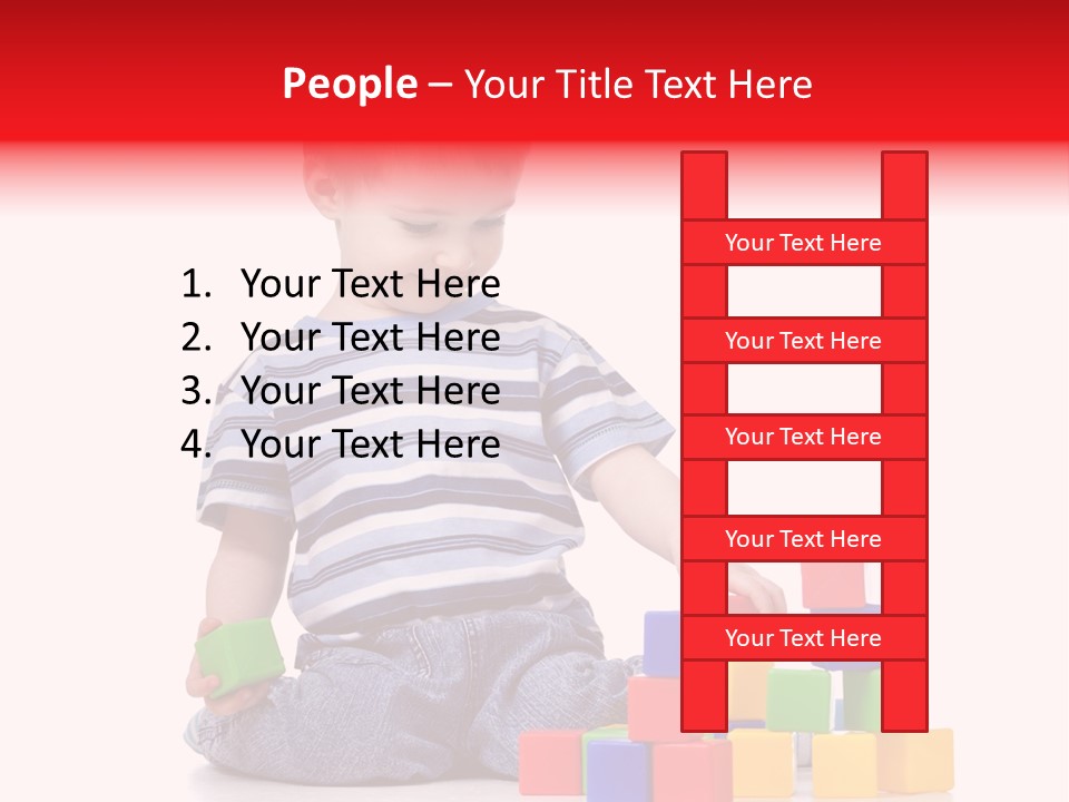 Small Boy White PowerPoint Template