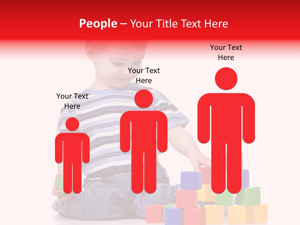 Small Boy White PowerPoint Template