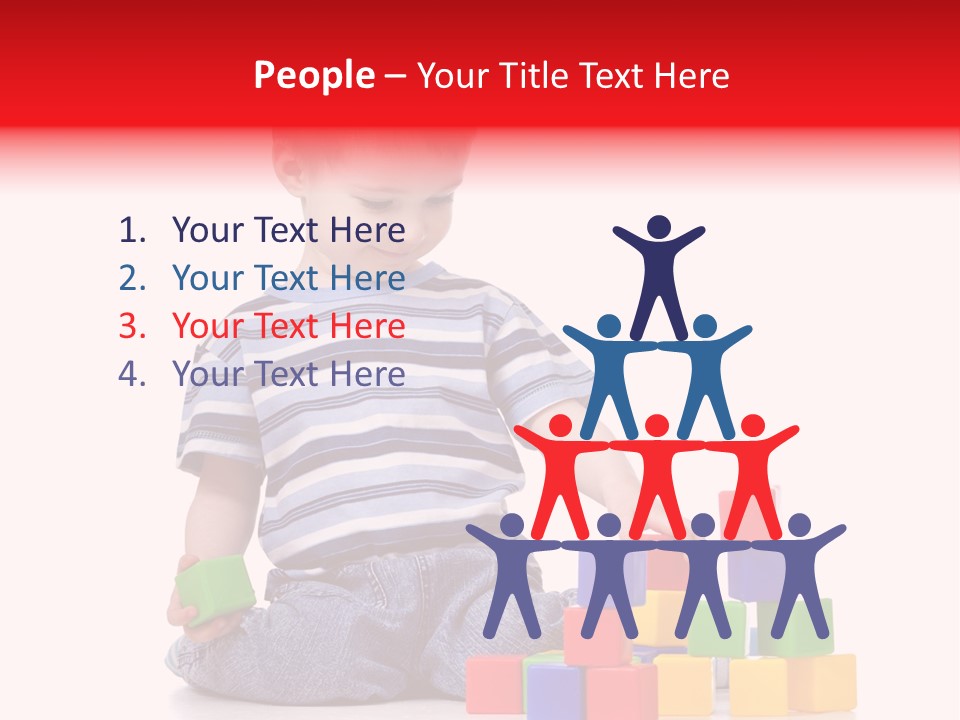 Small Boy White PowerPoint Template