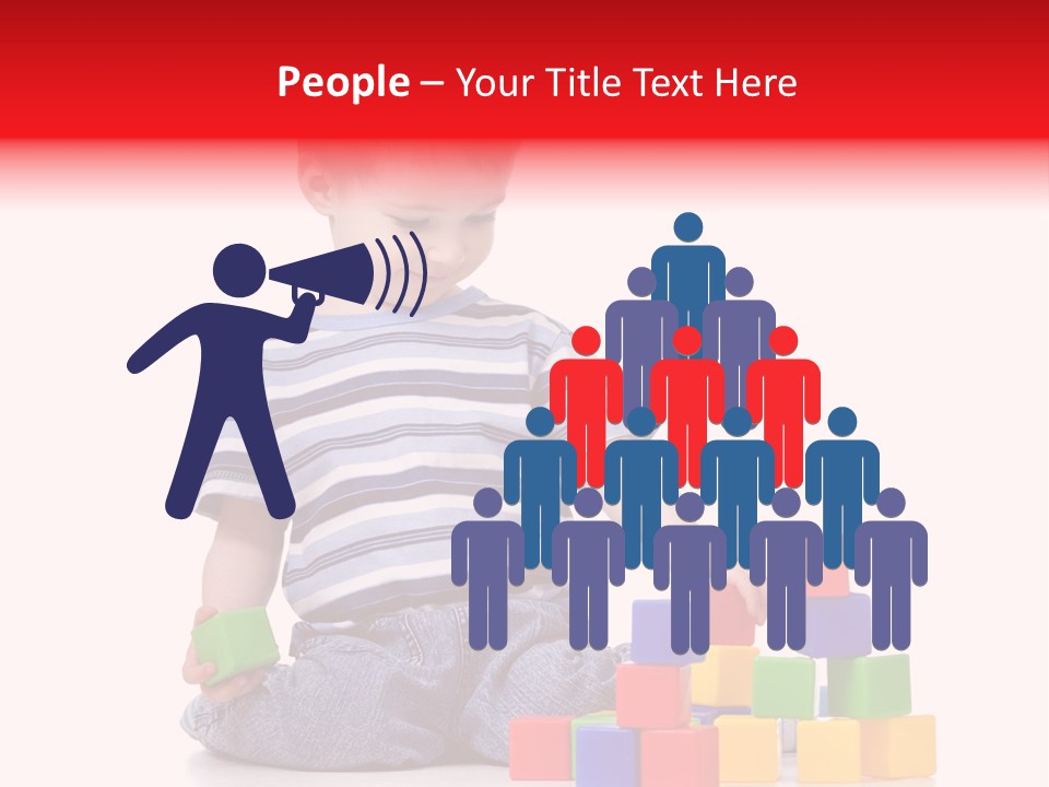 Small Boy White PowerPoint Template