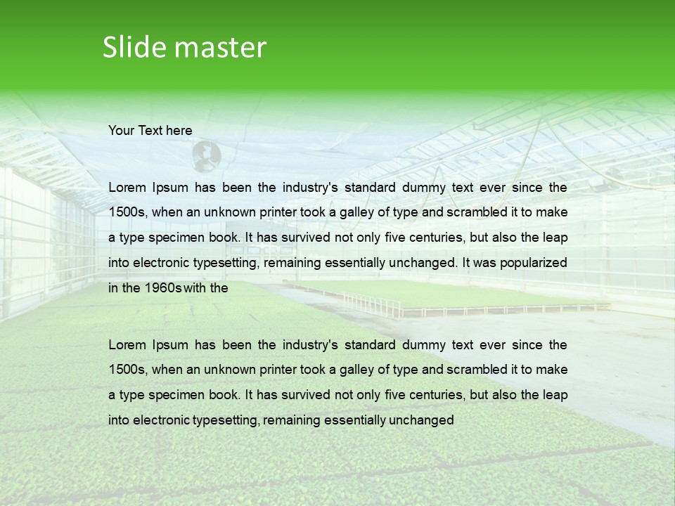Glass Spotlight Desolate PowerPoint Template