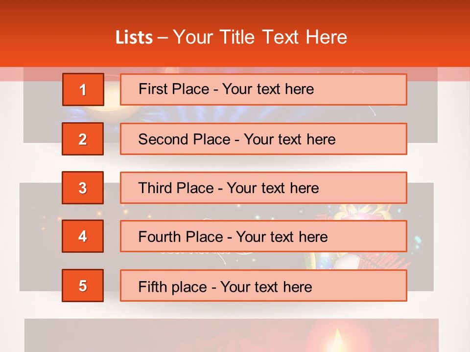 Oriental Deepawali Graphic PowerPoint Template
