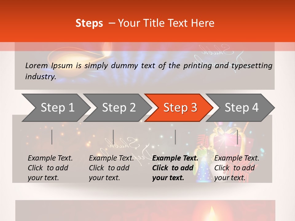 Oriental Deepawali Graphic PowerPoint Template