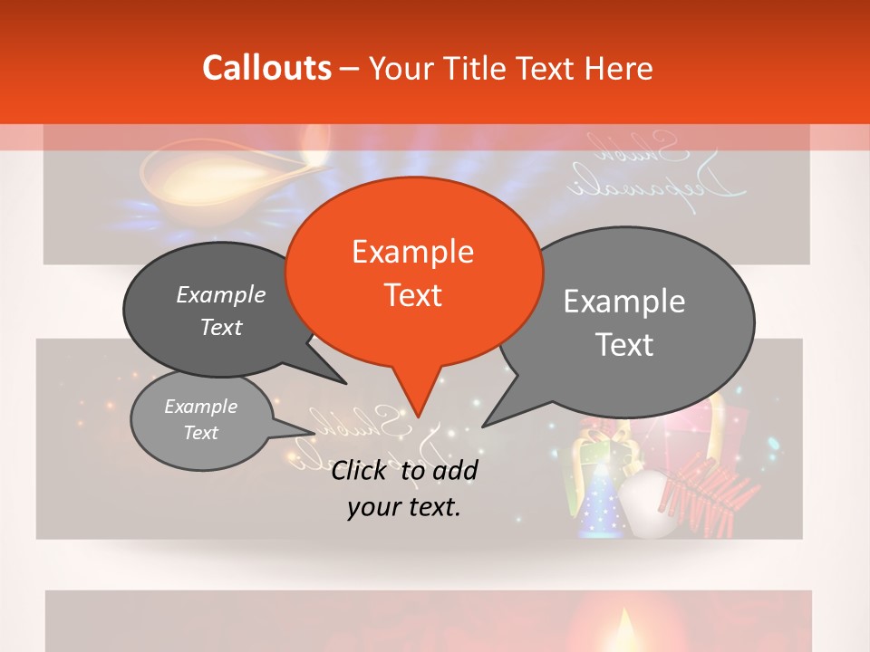 Oriental Deepawali Graphic PowerPoint Template
