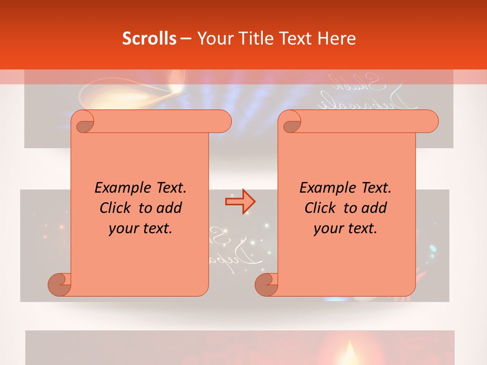 Oriental Deepawali Graphic PowerPoint Template