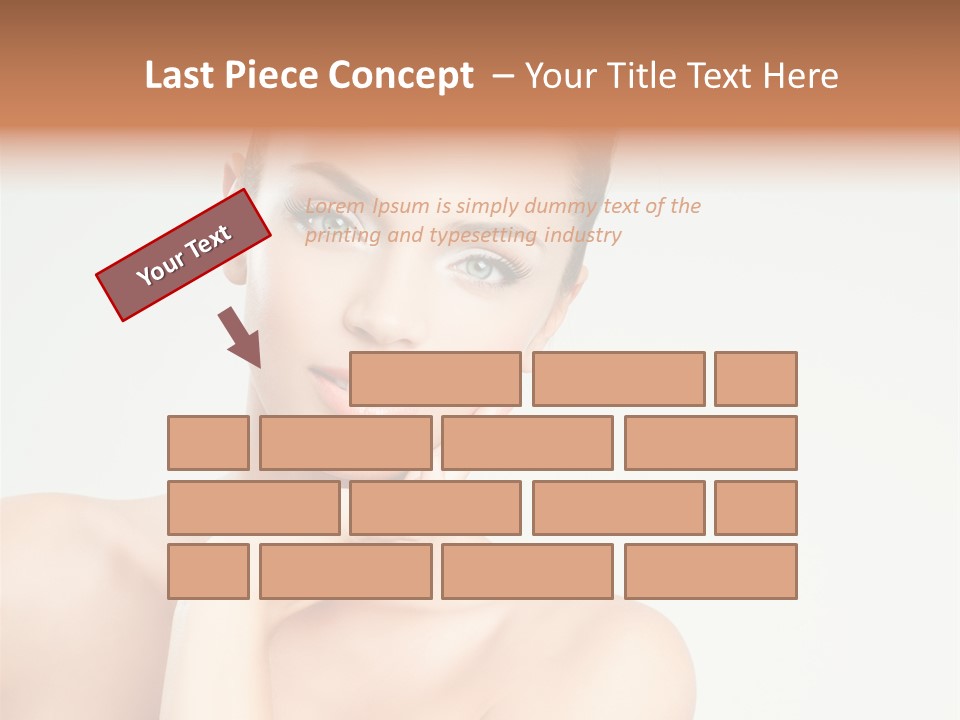 Beauty Face Female PowerPoint Template
