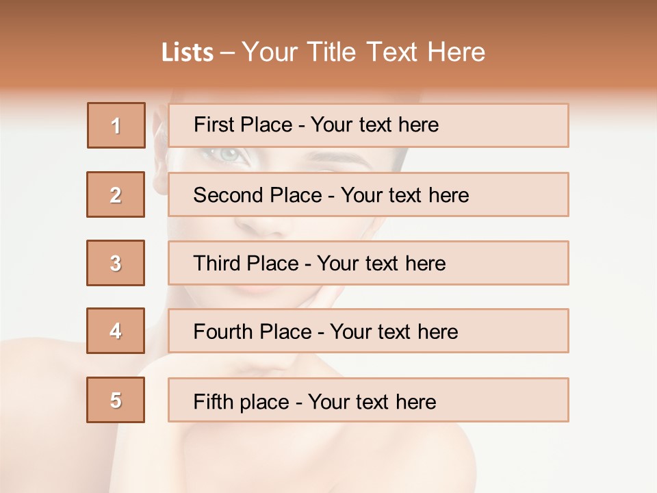 Beauty Face Female PowerPoint Template