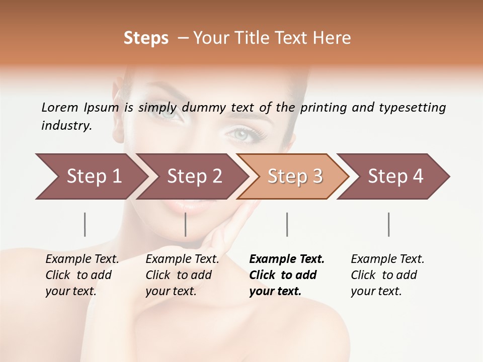 Beauty Face Female PowerPoint Template