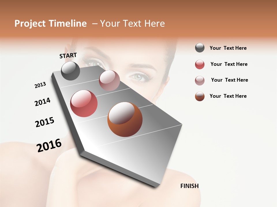 Beauty Face Female PowerPoint Template
