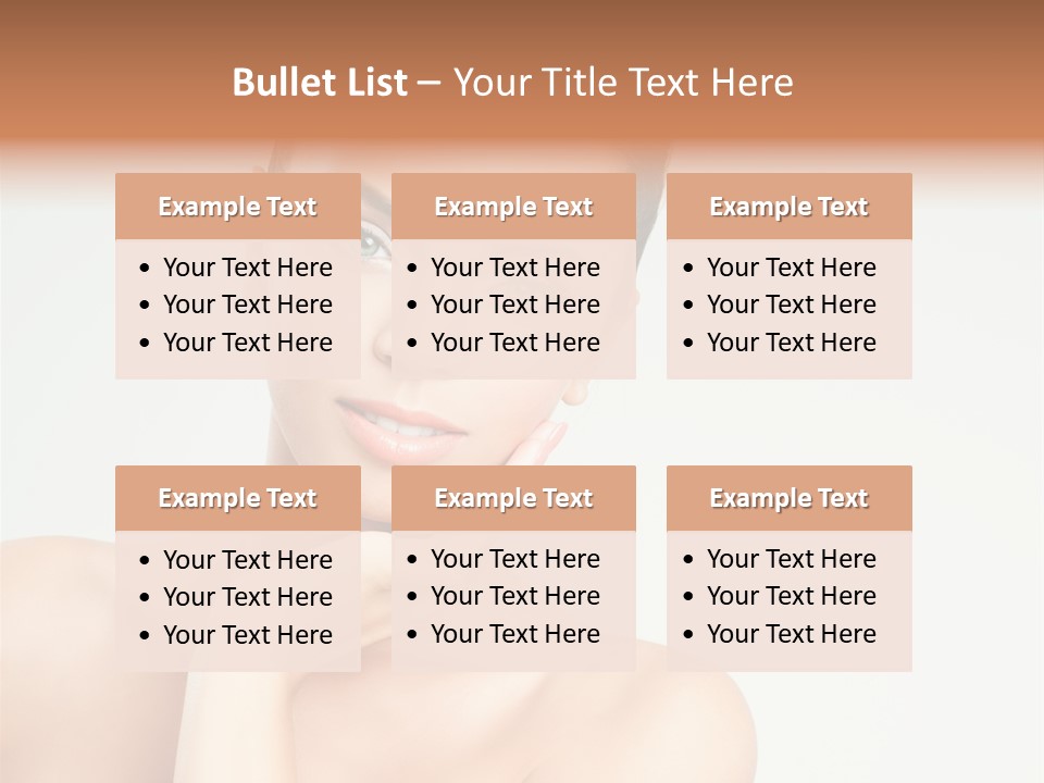 Beauty Face Female PowerPoint Template