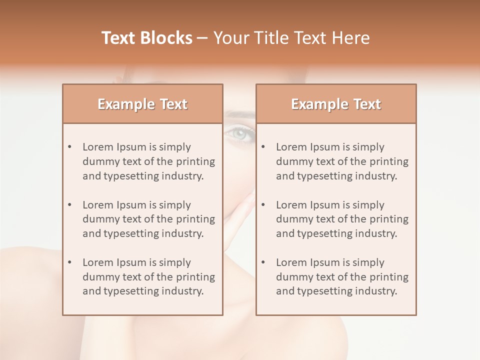 Beauty Face Female PowerPoint Template