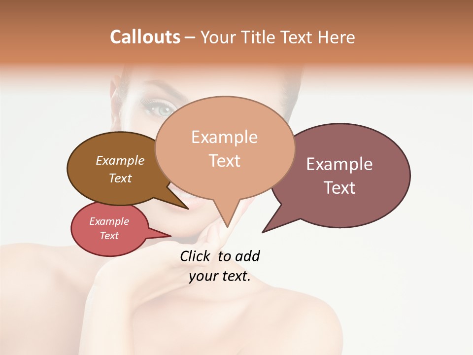 Beauty Face Female PowerPoint Template