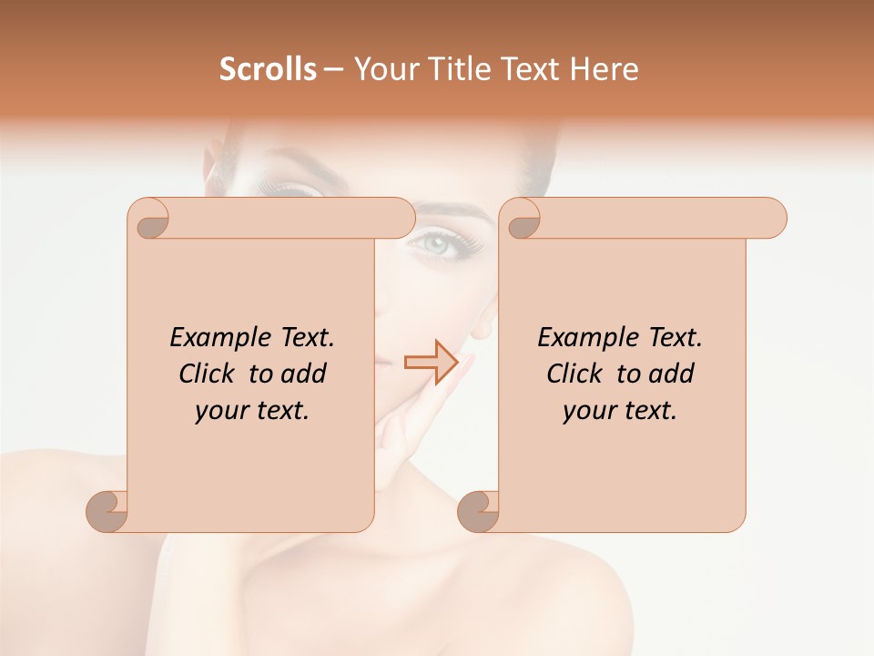 Beauty Face Female PowerPoint Template