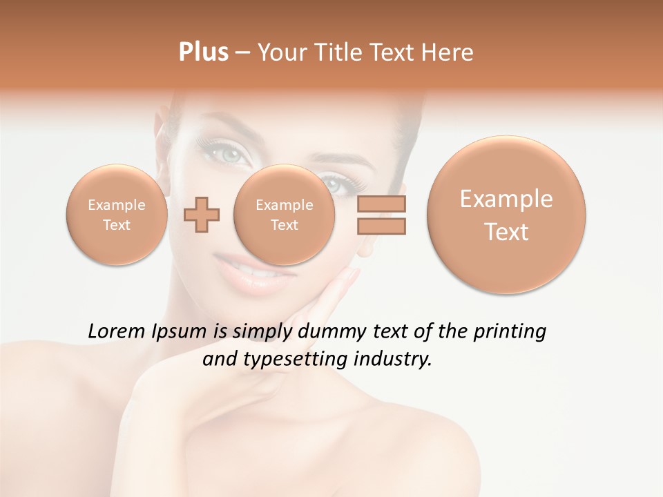 Beauty Face Female PowerPoint Template