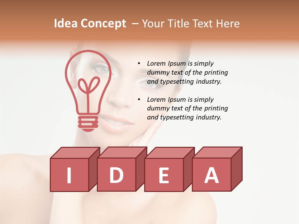 Beauty Face Female PowerPoint Template