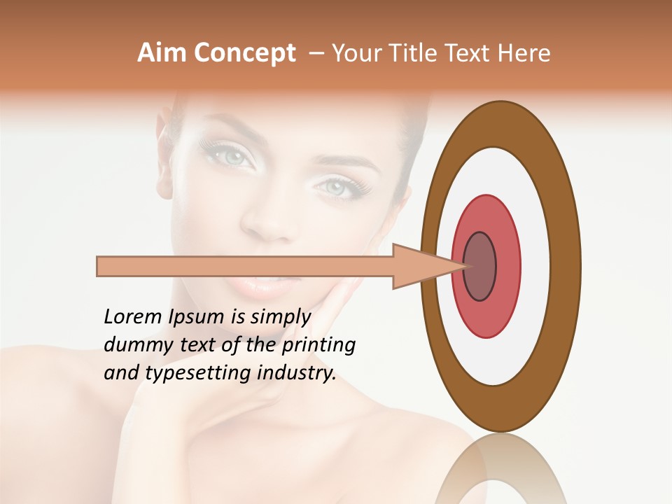 Beauty Face Female PowerPoint Template