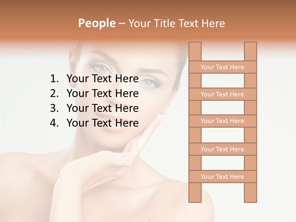 Beauty Face Female PowerPoint Template