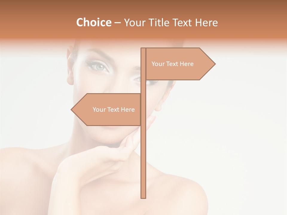 Beauty Face Female PowerPoint Template