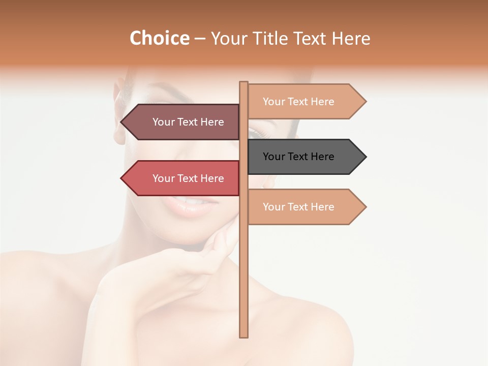 Beauty Face Female PowerPoint Template