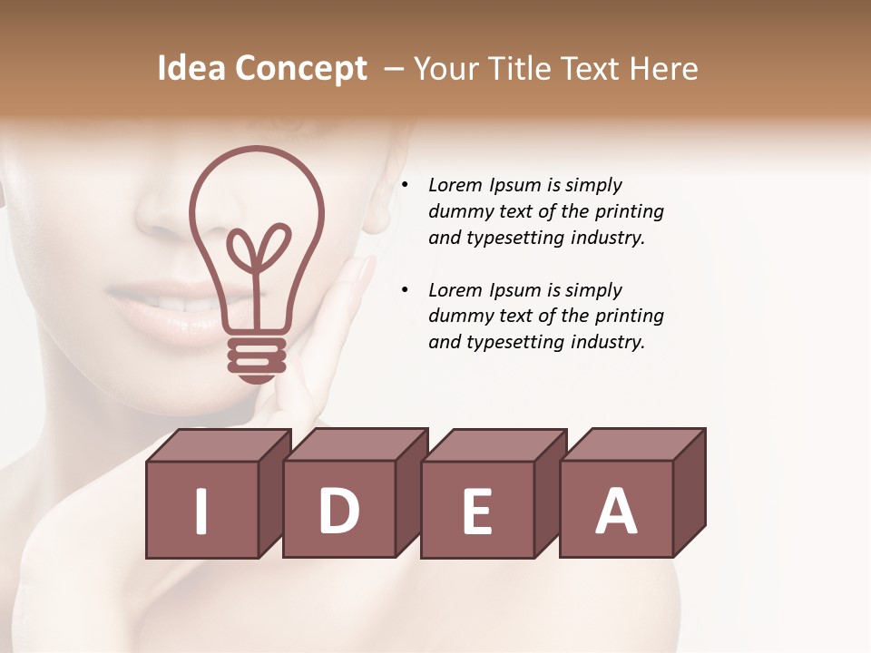 Gentle Luxury Female PowerPoint Template