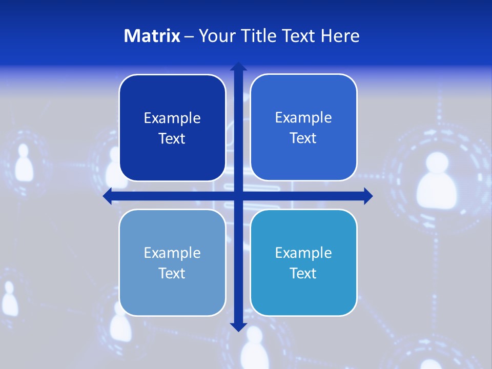 A Blue Background With A Group Of People On It PowerPoint Template