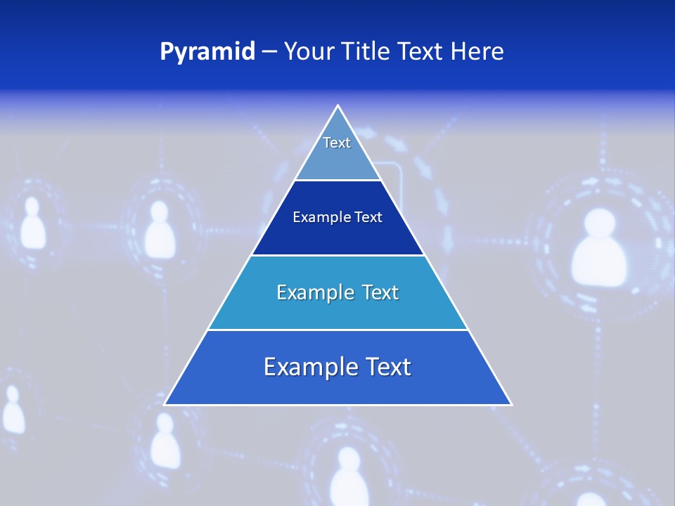 A Blue Background With A Group Of People On It PowerPoint Template