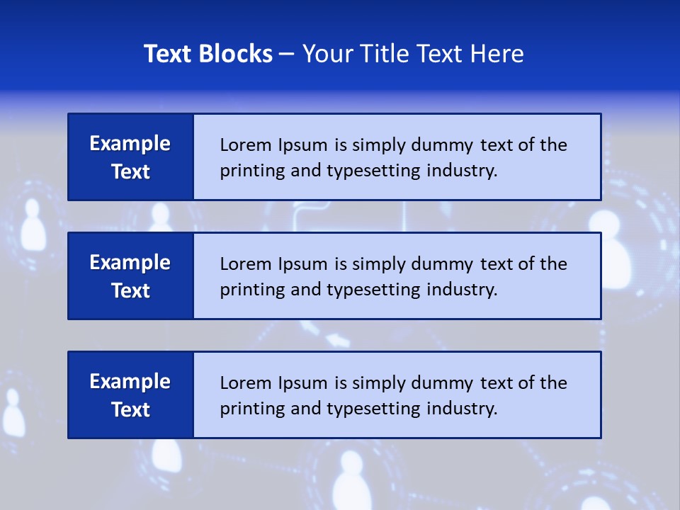 A Blue Background With A Group Of People On It PowerPoint Template