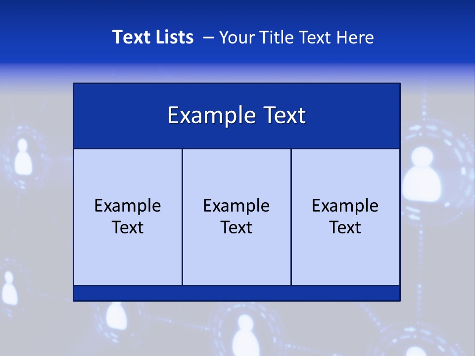 A Blue Background With A Group Of People On It PowerPoint Template