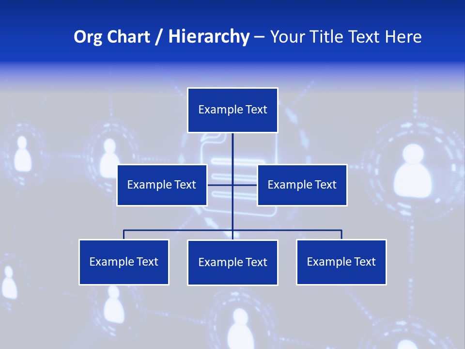 A Blue Background With A Group Of People On It PowerPoint Template