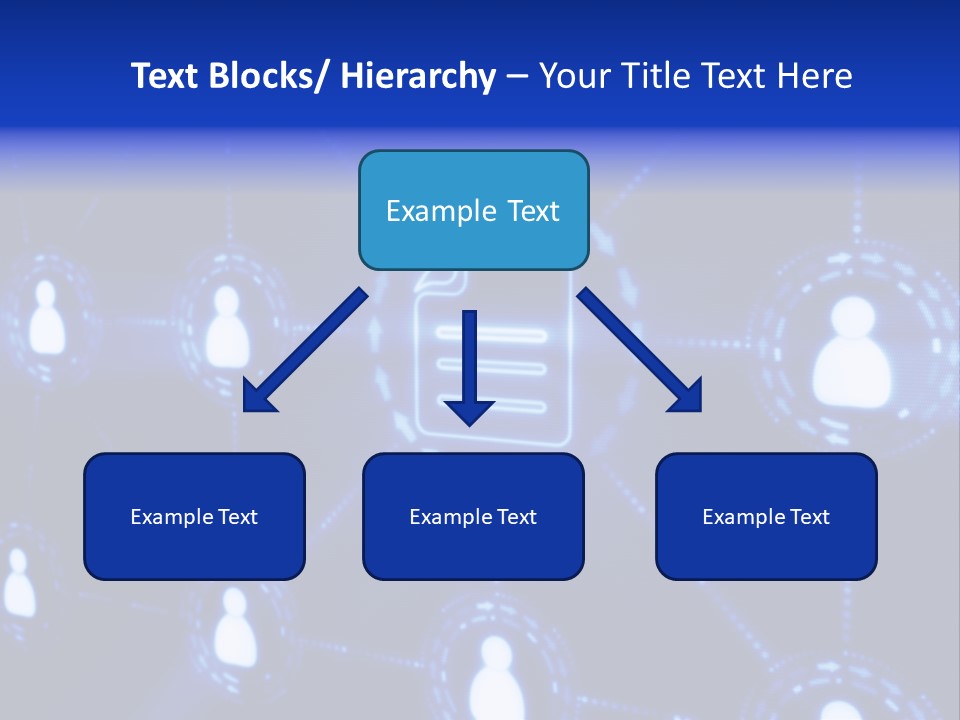A Blue Background With A Group Of People On It PowerPoint Template
