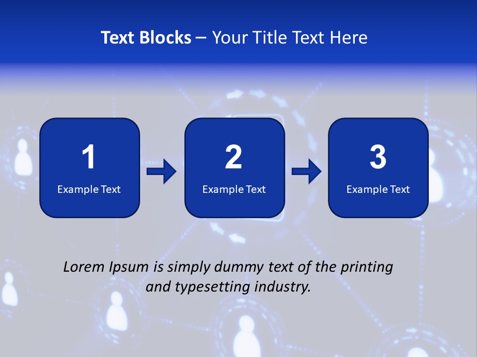 A Blue Background With A Group Of People On It PowerPoint Template