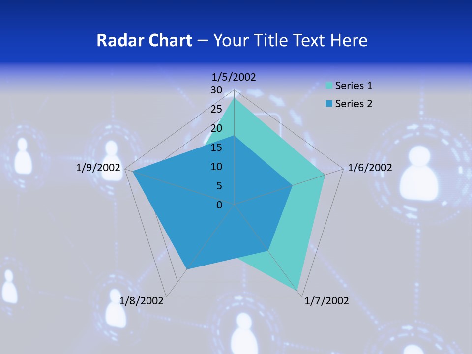 A Blue Background With A Group Of People On It PowerPoint Template