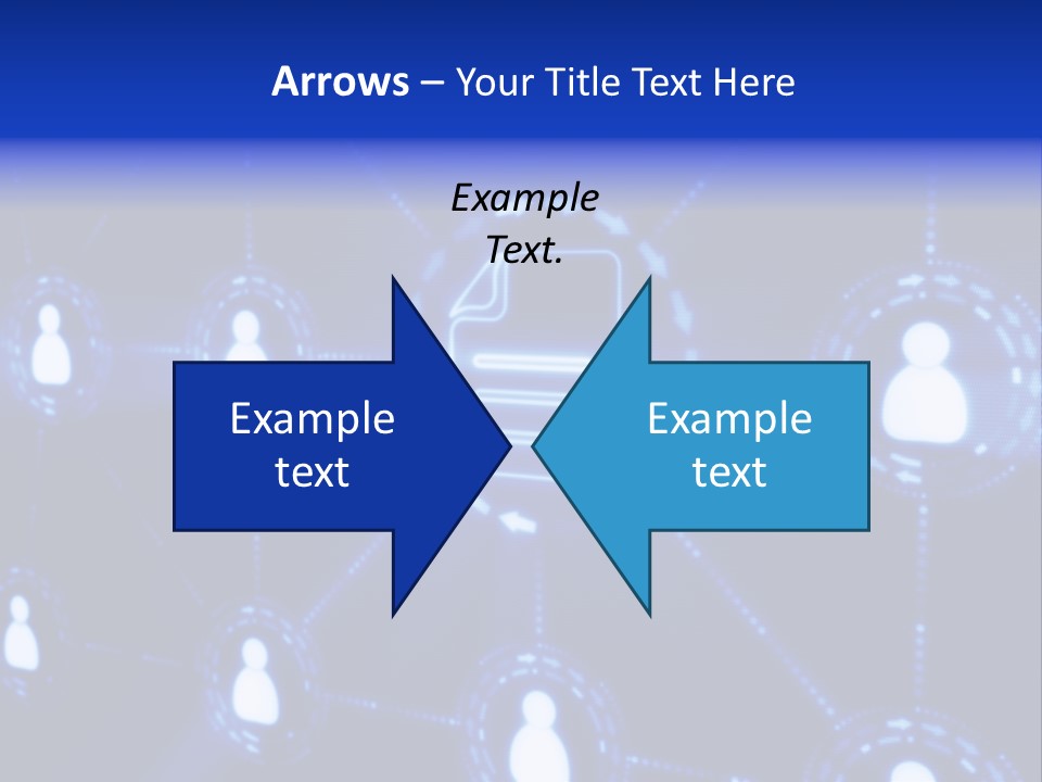 A Blue Background With A Group Of People On It PowerPoint Template