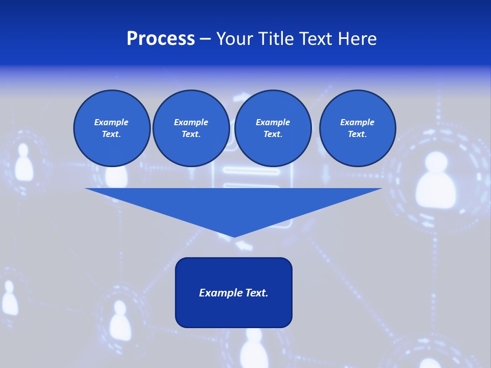 A Blue Background With A Group Of People On It PowerPoint Template
