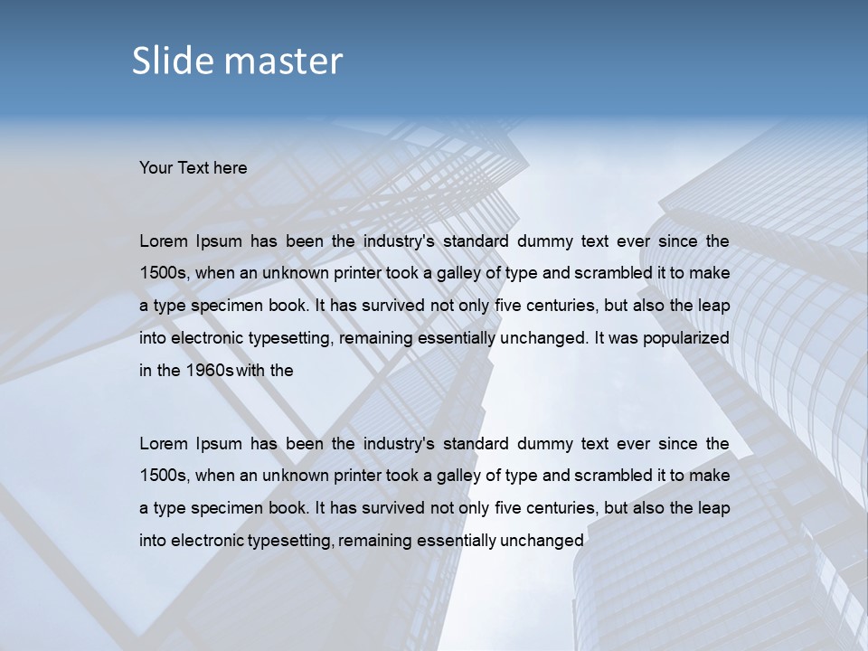 Steel Glass Background PowerPoint Template