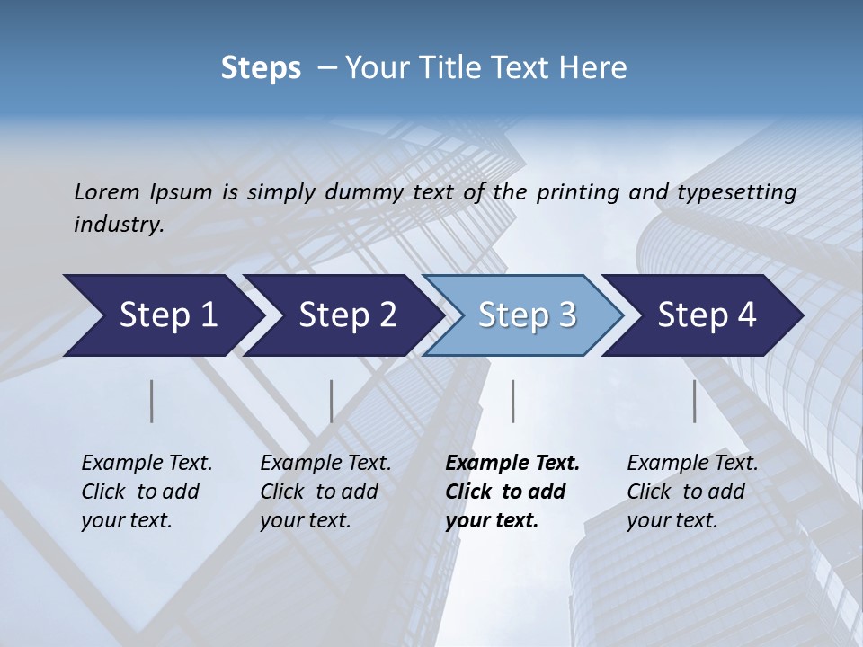 Steel Glass Background PowerPoint Template