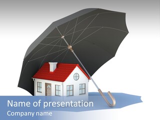 Background House Isolated PowerPoint Template