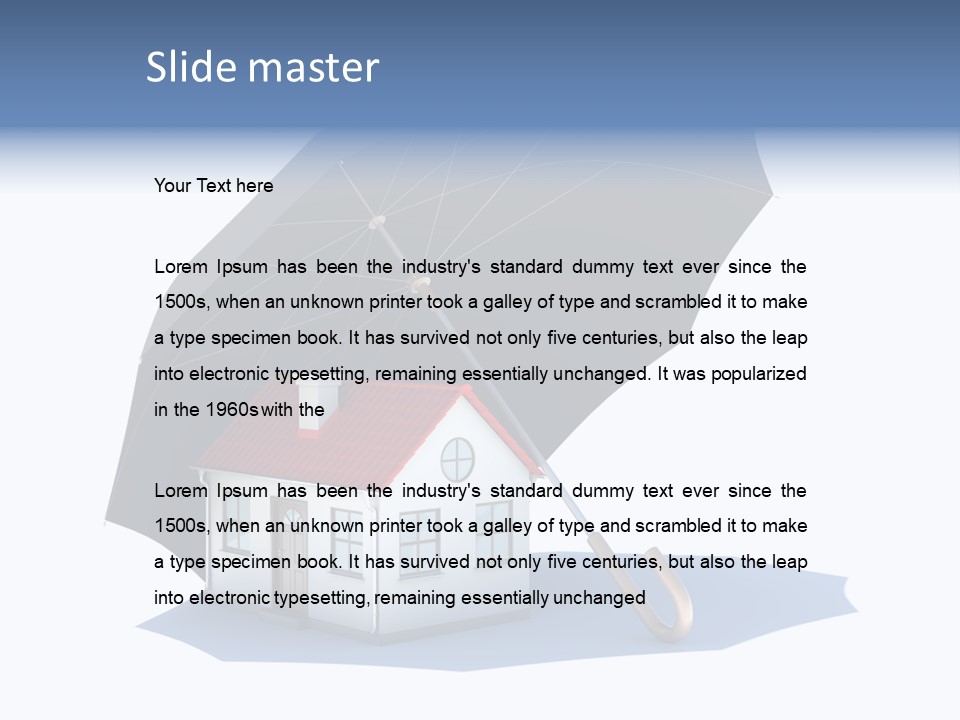 Background House Isolated PowerPoint Template