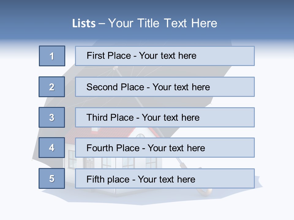 Background House Isolated PowerPoint Template