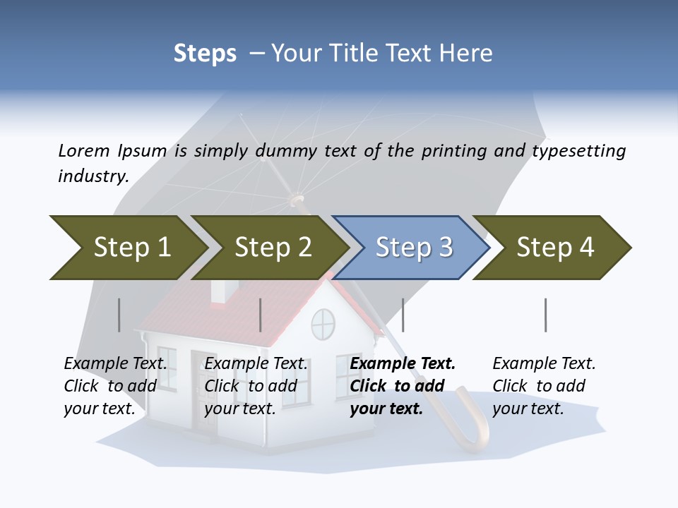 Background House Isolated PowerPoint Template